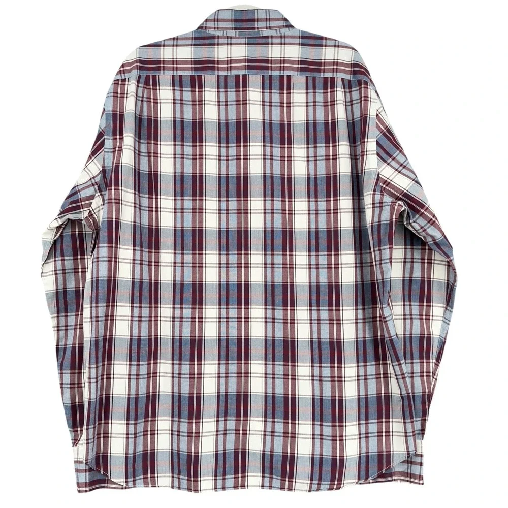 J. Crew Mens XL Button Down Long Sleeve Plaid‎ Shirt Dress Casual